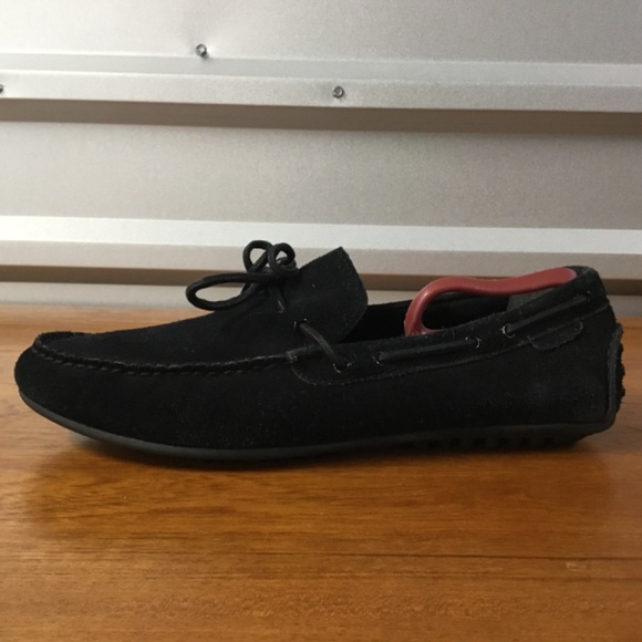 Cole Haan Men Grand.Os Black Suede Mocassin Loafer Driving Shoe C13469 Size 13 - Picture 7 of 12